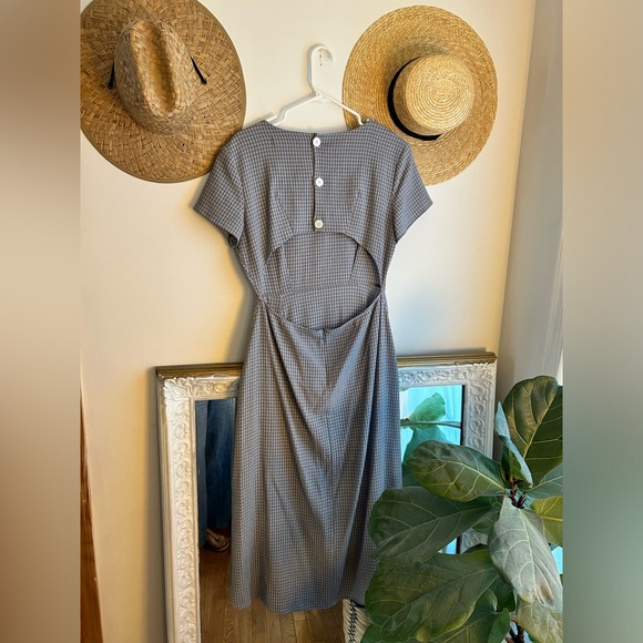 Christy Dawn Sienna Mist Checker midi dress size large - Picture 6 of 9